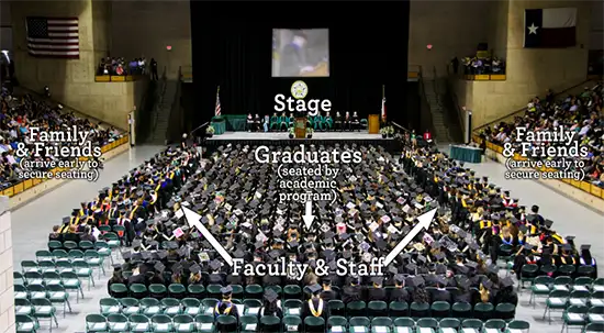 Chap Center graduation seating