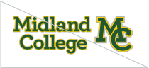 Improper Usage of Midland College Logo because elements are rearranged