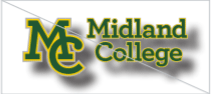 Improper Usage of Midland College Logo because drop shadows have been added