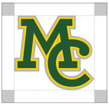 Proper clear space (minimum of one "X") around the MC logo