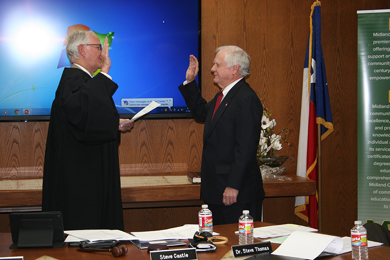 Oath of Office administered to Paul L. Morris