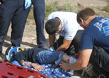 EMS Students in 'Rural Rescue' Field Exercise