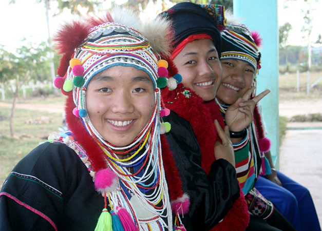 Hill Tribe children in southeast Asia