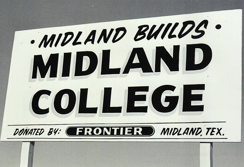 Historic billboard advertising Midland College