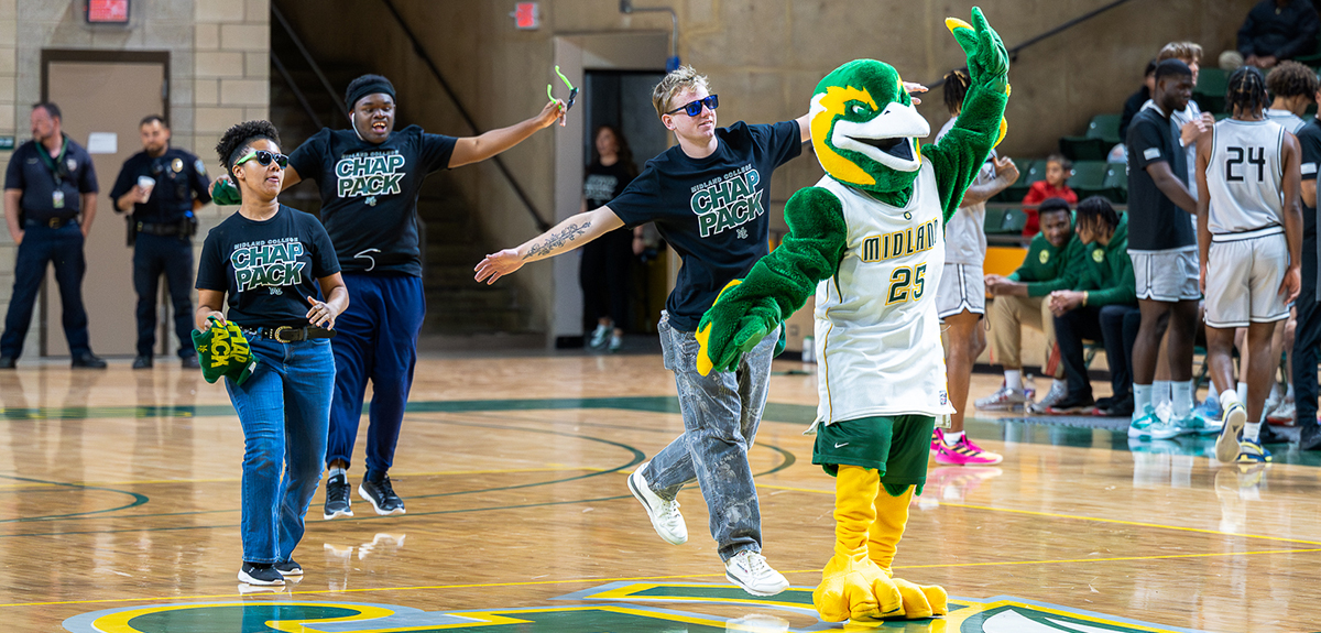 MC Chap Pack and Pepe at Basketball Game