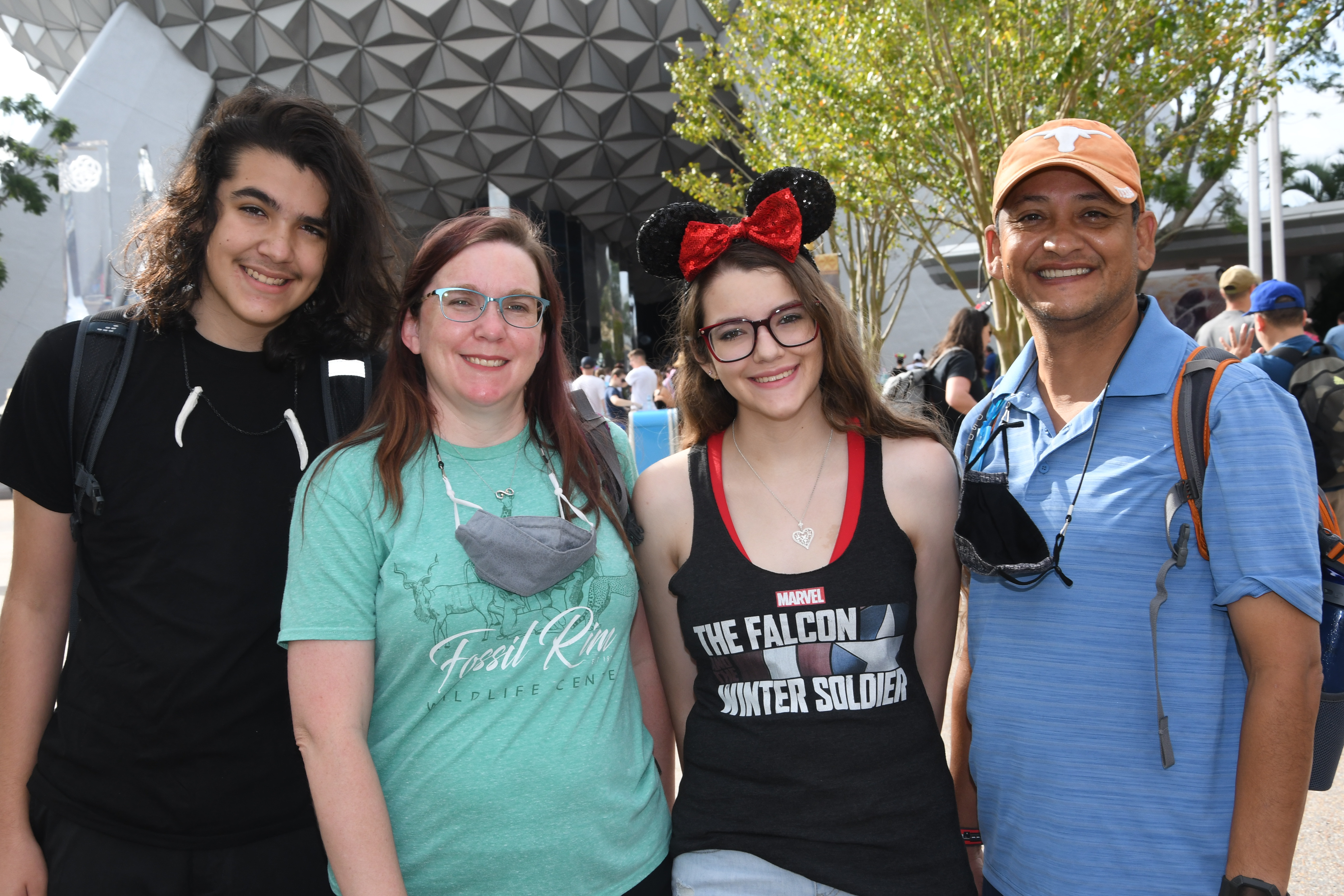 The image to use for this article. Listing image managed through RSS tab. Velasquez Family at Disney Epcot Center. From left to right Arin, Crystal, Angelina and Charles