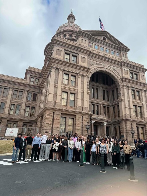 s31 MC students pose during Community College Day