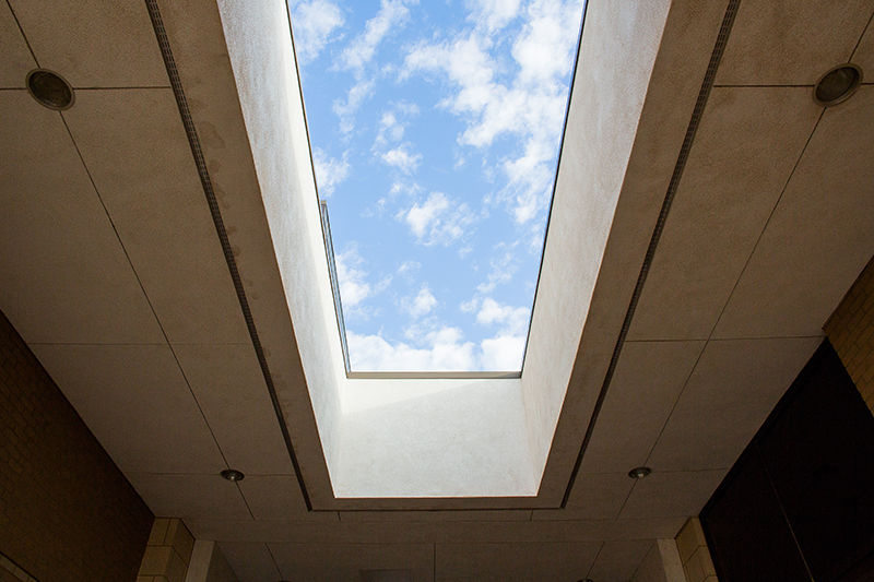 The image to use for this article. Listing image managed through RSS tab. Perspective of sky from Marie Hall Academic Building