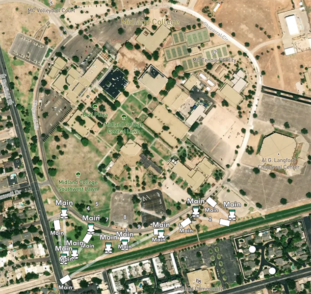 disc golf map